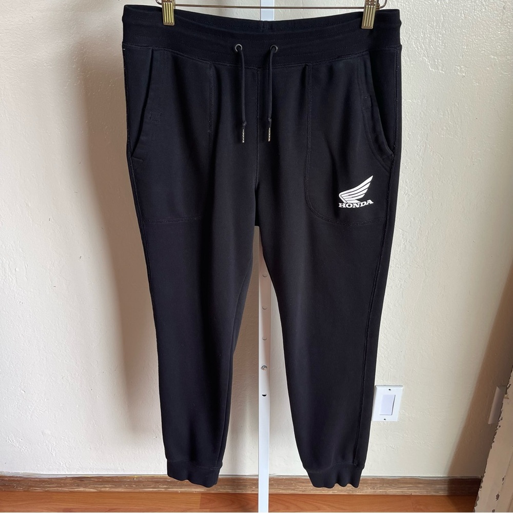 Honda Racing Logo Men’s Black Jogger Sweat Pants Size Large